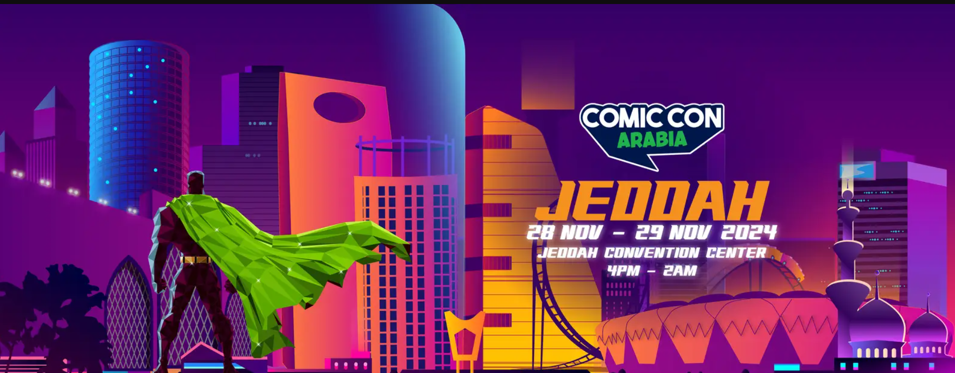 حجز تذاكر مهرجان كوميك كون أرابيا في جدة
